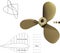 A vector propeller complete with technical drawings