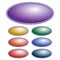 Vector Purple ellipse button. Set of different colored buttons.
