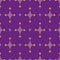 Vector purple seamless pattern background Diamonds And Petals .