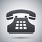 Vector push-button telephone icon