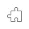 Vector puzzle piece illustration - jigsaw