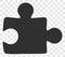 Vector Puzzle Plugin Icon on Chess Transparent Background