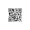 Vector QR Code, Abstract Mark, Icon Isolated on White, Smartphone Scanning Concept.