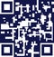 Vector QR code template, white sign on dark blue, phone qr-code template, colorful.