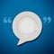 Vector of Quotation Marks Speech Plate Icon