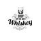 Vector quote typographical background about whiskey.