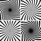 Vector radial spiral vortex swirl, Comic stripes twist hypnosis spiral rays