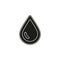 vector rain drop illustration - raindrop symbol isolated - nature element