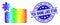 Vector Rainbow Colored Pixel New Folder Icon and Distress You Shine Like Star Seal