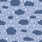 Vector rainy weather seamless pattern