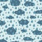 Vector rainy weather seamless pattern