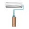 Vector realism of a stylized paint roller on a white background