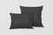 Vector Realistic 3d Black Pillow Set Closeup Isolated on White Background. Elements of Bedroom, Home, Hotel Decor