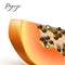 Vector realistic 3d papaya pawpaw isolated closeup