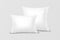 Vector Realistic 3d White Pillow Set Closeup Isolated on White Background. Elements of Bedroom, Home, Hotel Decor