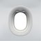 Vector realistic airplane window, aircraft illuminator