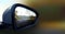 Vector realistic black rear view mirror for car