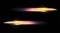 Vector realistic bullet. Flying bullet with a fiery trace. Shiny rifle bullets