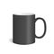 Vector realistic ceramic black mug.