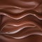 Vector realistic chocolate liquid wave background