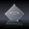 Vector realistic crystal glass trophy award