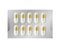 Vector realistic drugs pills blister silver mockup