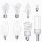 Vector realistic energy saving light bulbs lamps isolated on the background. Lightbulb set.