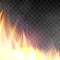 Vector realistic fiery design template.