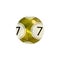 Vector Realistic Golden Lottery Ball, Metallic Object Isolated, Lucky 7 Number.