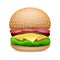 Vector Realistic Hamburger Classic Burger