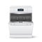 Vector realistic kitchen dishwasher with display a