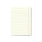 Vector realistic lined paper sheet with margins