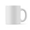 Vector realistic matte mockup of a mug for drinks front view