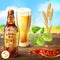 Vector realistic promotion banner for beer brand