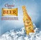 Vector realistic promotion banner for beer brand