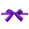 Vector realistic purple bow