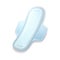 Vector realistic sanitary napkin or pad. Feminine
