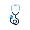 Vector realistic stethoscope isolated illustration