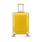 Vector realistic travel suitcase bag vacation