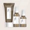 Vector Realistic Tube Bottle Jar Packaging for Healthcare Haircare Skincare Toiletries Products Clear Brown Plastic Packaging