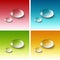 Vector Realistic Water Drops Set