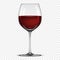 Vector realistic wineglass with red wine icon isolated on transparent background. Design template in EPS10.