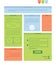 Vector rectangle background template. Infographic template with