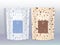 Vector Recyclable Kraft Paper Resealable Sachet Pouch Packaging with Marble Printed Pattern