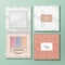 Vector Recyclable Paper Square Eyeshadow Palette with Mirror