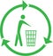 Vector recycling bin icon