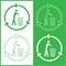 Vector recycling bin icons