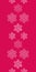 Vector red lace christmas snowflakes geometric