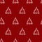 Vector red monochrome small elegant sparkling christmas tree seamless background. Suitable for textile, gift wrap and