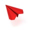 VECTOR red origami plane